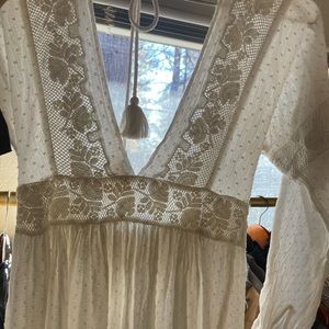 FP White Tunic Dress-BOHO XS